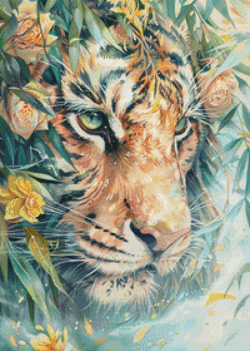 Digitale Leinwand Calm of the Tiger