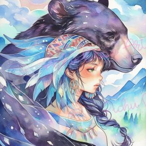 Paint & Match Girl & Animal 2