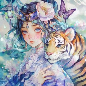 Paint & Match Girl & Animal 3